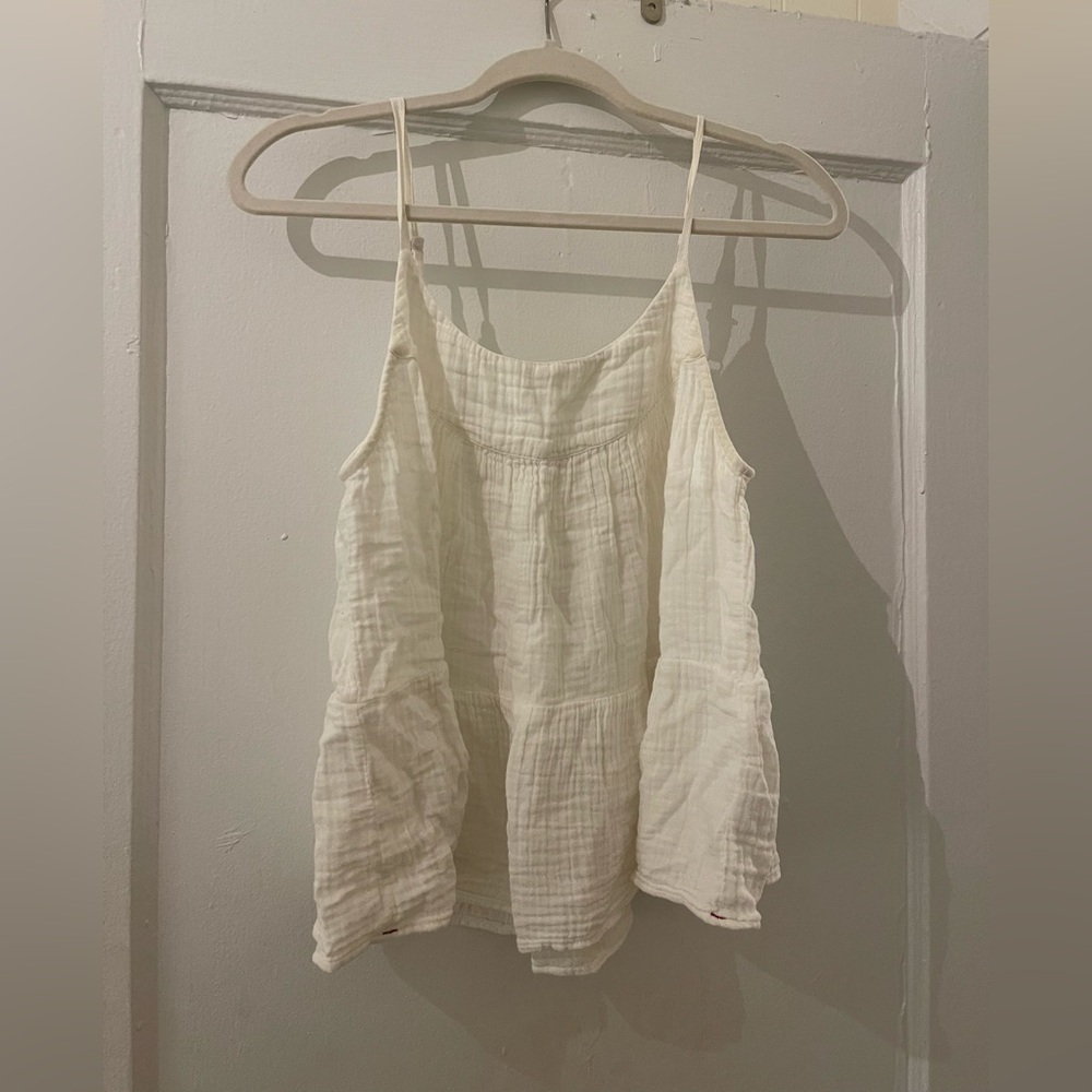 Xirena Gauze Tank Top - White